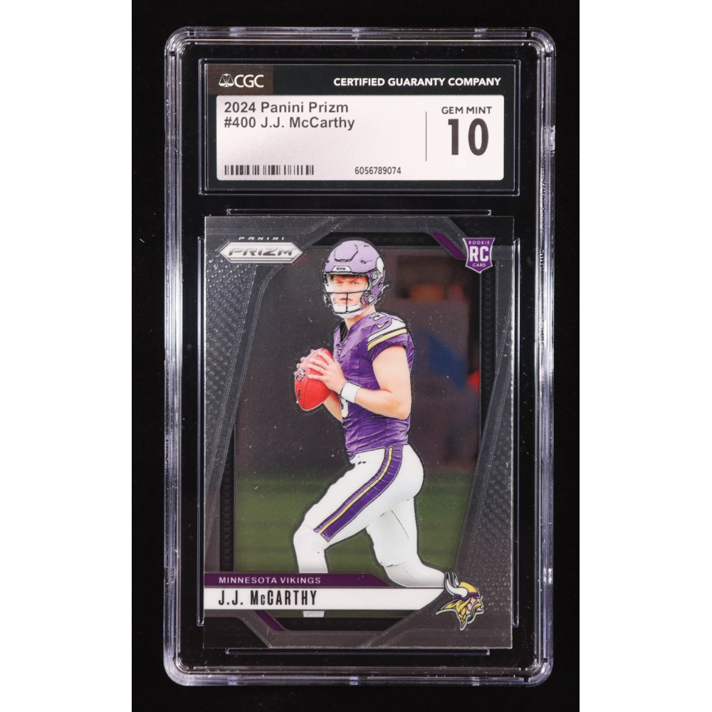 JJ McCarthy 2024 Panini Prizm #400 RC (CGC 10) at PristineAuction.com