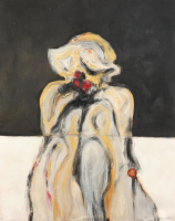 "Ro N-7" 2025 Original Acrylic Painting on Rolled Canvas by Arvydas Gaiciunas | Retne (Retne) at PristineAuction.com