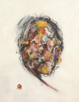 "Ce N-8" 2025 Original Acrylic Painting on Rolled Canvas by Arvydas Gaiciunas | Retne (Retne) at PristineAuction.com