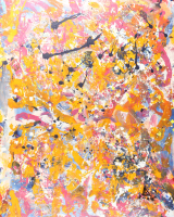"Happy" 2024 Original Acrylic Painting on Rolled Canvas by Arvydas Gaiciunas | Arvy (Arvy) at PristineAuction.com