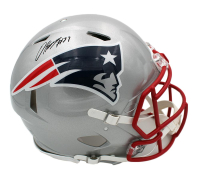 Damien Harris Signed Patriots Full-Size Authentic On-Field Speed Helmet (Radtke) at PristineAuction.com
