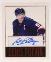 Denis Potvin 2025 Leaf Clear Autographs Mini Orange #LCDP1 #1/1 at PristineAuction.com
