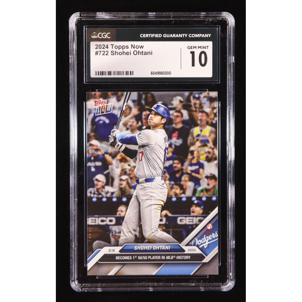 Shohei Ohtani 2024 Topps Now #722 (CGC 10) at PristineAuction.com