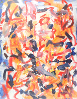 "Hot Breakfast" 2024 Original Acrylic Painting on Rolled Canvas by Arvydas Gaiciunas | Arvy (Arvy) at PristineAuction.com