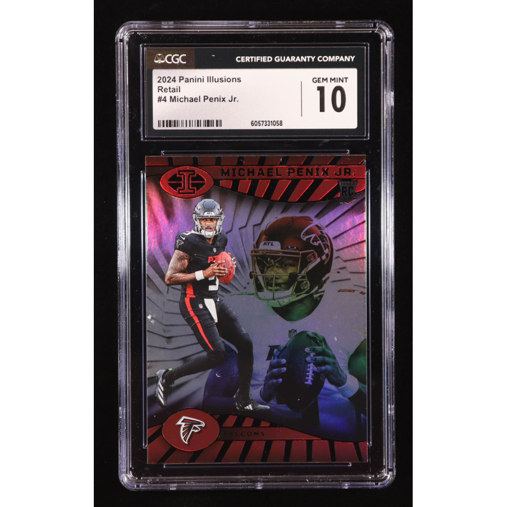 Michael Penix Jr. 2024 Panini Illusions Retail #4 RC (CGC 10) at PristineAuction.com