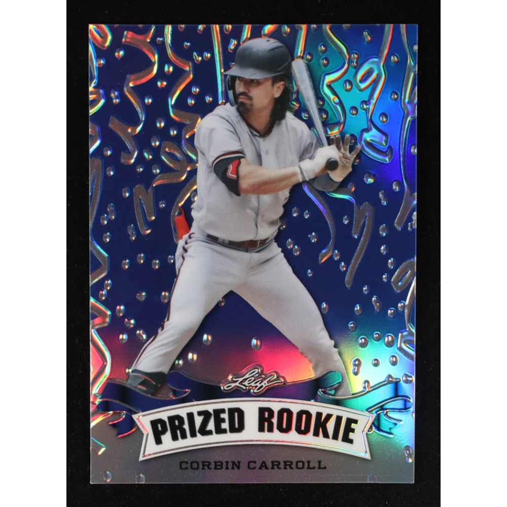 Corbin Carroll 2023 Leaf Metal Special Release Prized Rookie Prismatic Blue #PR17 RC #10/20 at PristineAuction.com