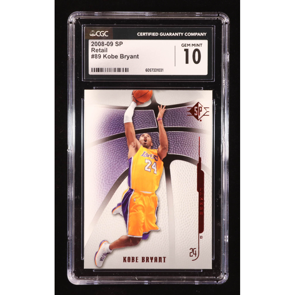 Kobe Bryant 2008-09 SP Authentic Retail #89 (CGC 10) at PristineAuction.com