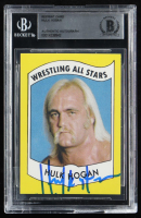 Hulk Hogan Signed 1982 PWE Wrestling All-Stars Series A #2 Reprint Card (BGS) at PristineAuction.com