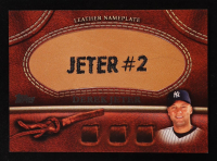 Derek Jeter 2011 Topps Glove Manufactured Leather Nameplates #DJ at PristineAuction.com