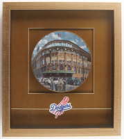 "Ebbets Field: Home of the Dodgers" Custom Shadowbox Plate Display by David Henderson at PristineAuction.com