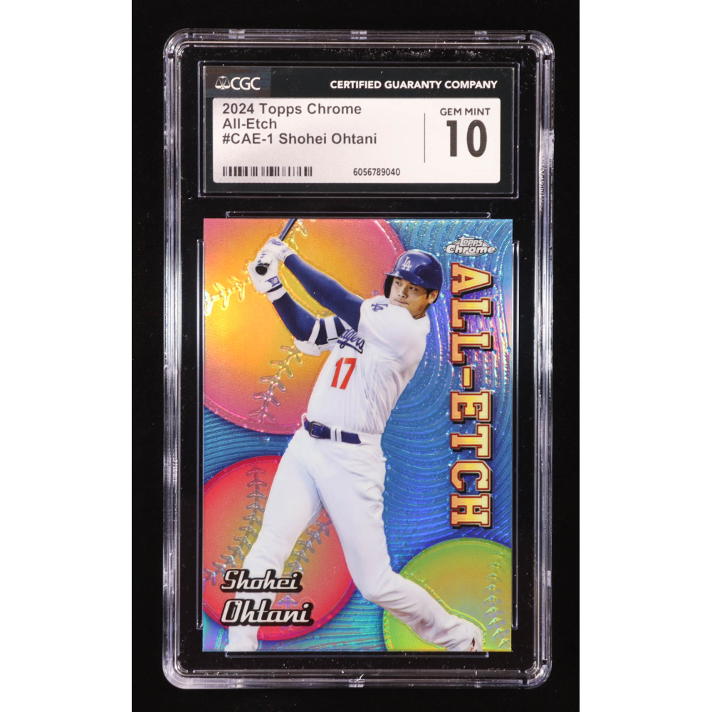 Shohei Ohtani 2024 Topps Chrome All Etch #CAE1 (CGC 10) at PristineAuction.com