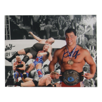 Kurt Angle Signed WWE 8x10 Photo (Playball Ink) at PristineAuction.com