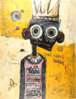 "Cas" 2024 Original Acrylic Painting on Rolled Canvas by Arvydas Gaiciunas | Arvy (Arvy) at PristineAuction.com
