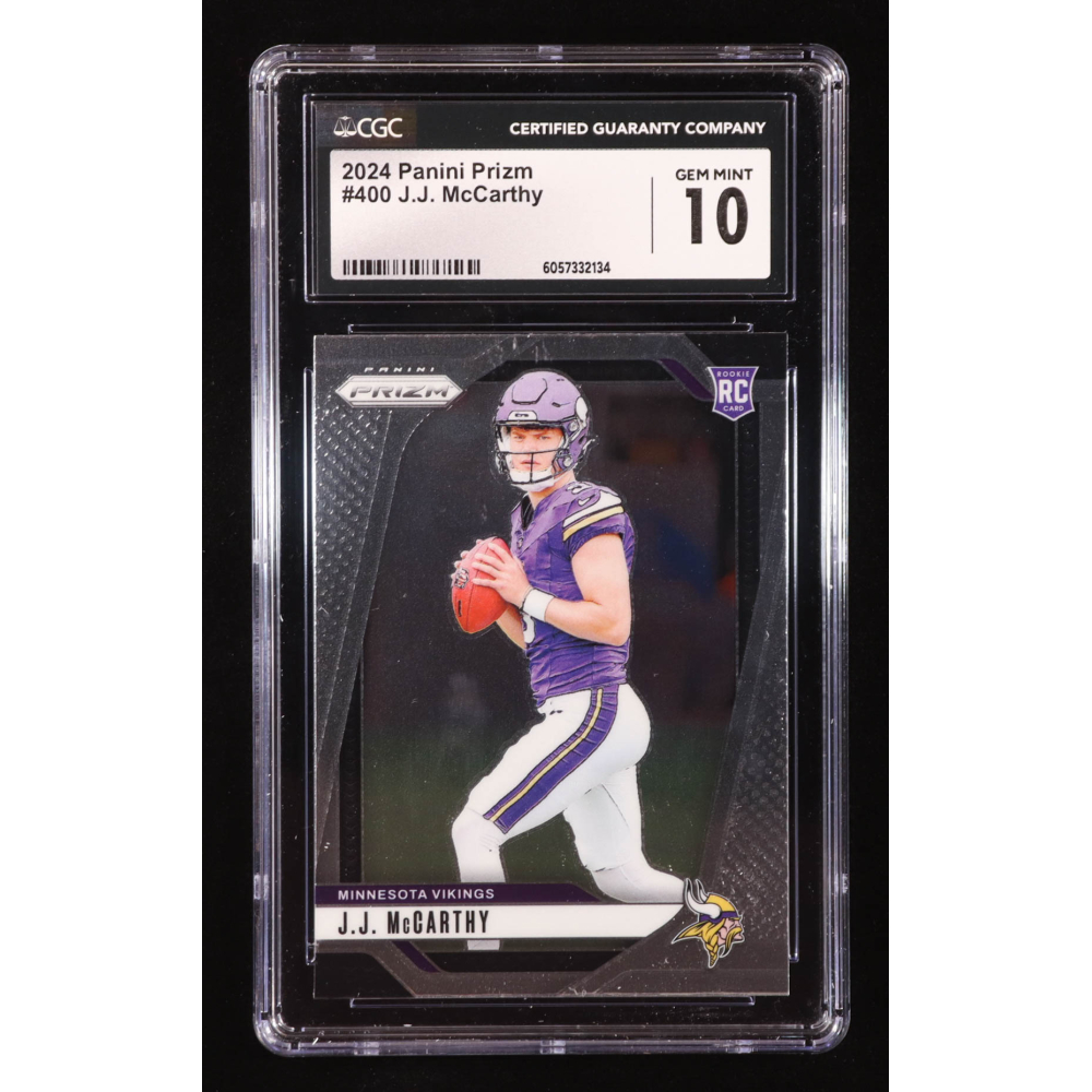 JJ McCarthy 2024 Panini Prizm #400 RC (CGC 10) at PristineAuction.com