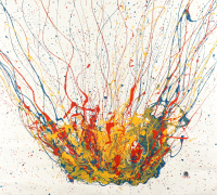 "Spu N-18" 2024 Original Acrylic Painting on Rolled Canvas by Arvydas Gaiciunas | Arvy (Arvy) at PristineAuction.com