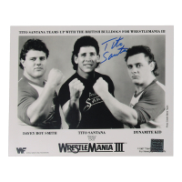 Tito Santana Signed WWE 8x10 Photo (Playball Ink) at PristineAuction.com
