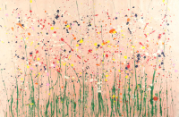 "Liu" 2025 Original Acrylic Painting on Rolled Canvas by Arvydas Gaiciunas | Retne (Retne) at PristineAuction.com