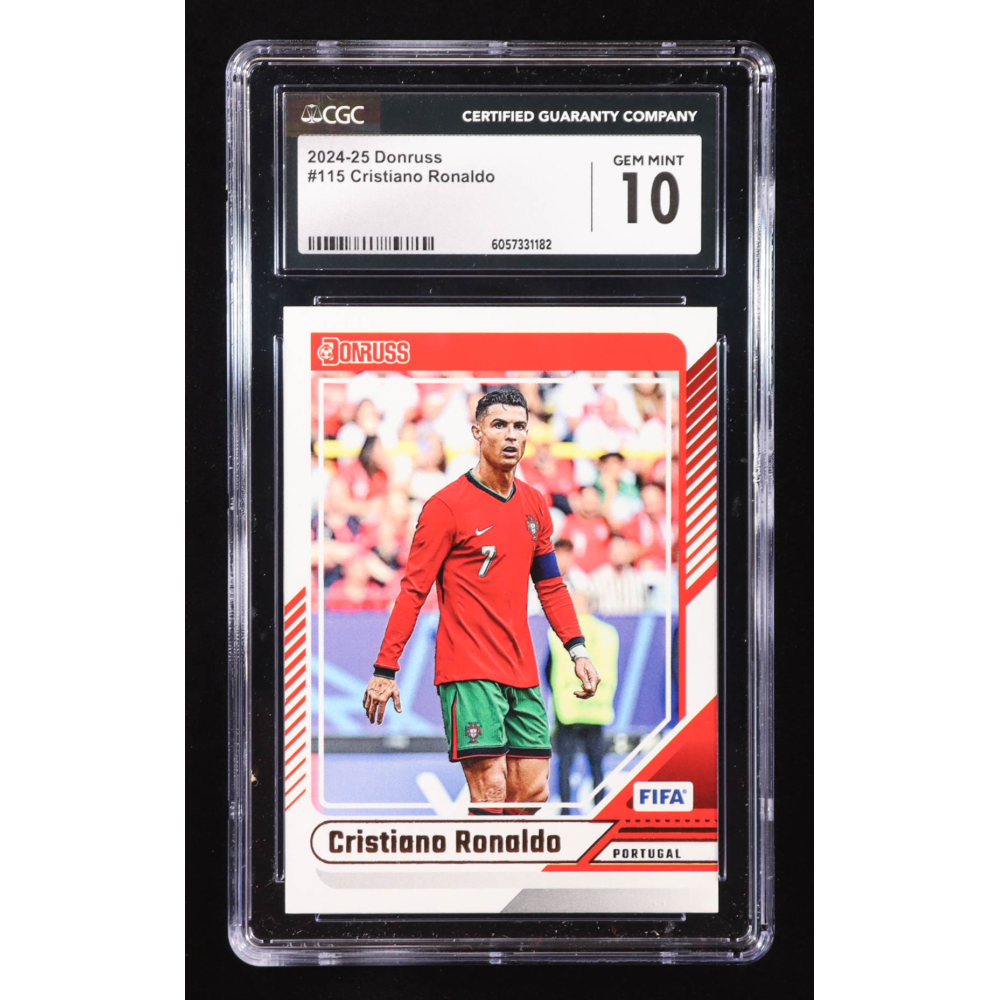 Cristiano Ronaldo 2024-25 Donruss #115 (CGC 10) at PristineAuction.com
