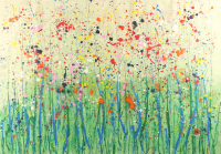 "Mir" 2025 Original Acrylic Painting on Rolled Canvas by Arvydas Gaiciunas | Retne (Retne) at PristineAuction.com