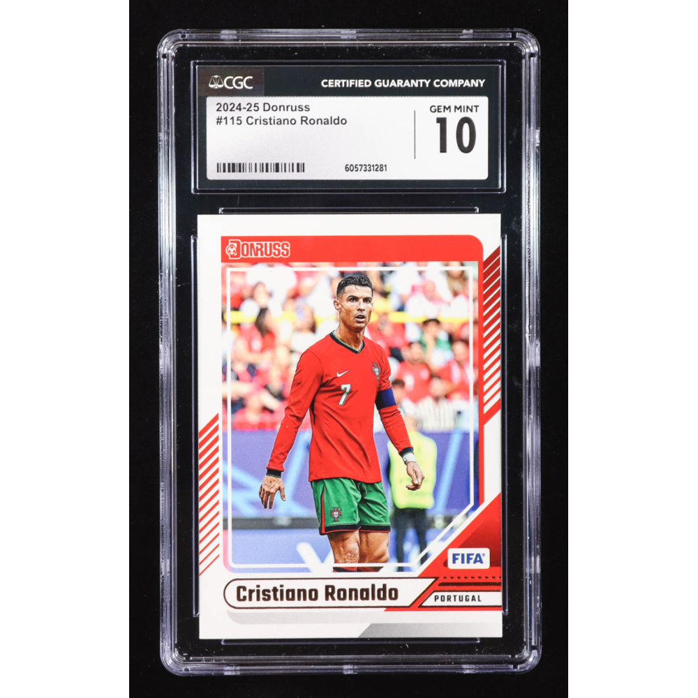 Cristiano Ronaldo 2024-25 Donruss #115 (CGC 10) at PristineAuction.com