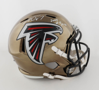 Michael Vick Signed Falcons Full-Size Chrome Alternate Speed Helmet Inscribed "2001 #1 Pick" (Beckett) at PristineAuction.com
