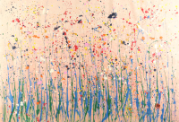 "Voe N-5" 2025 Original Acrylic Painting on Rolled Canvas by Arvydas Gaiciunas | Retne (Retne) at PristineAuction.com