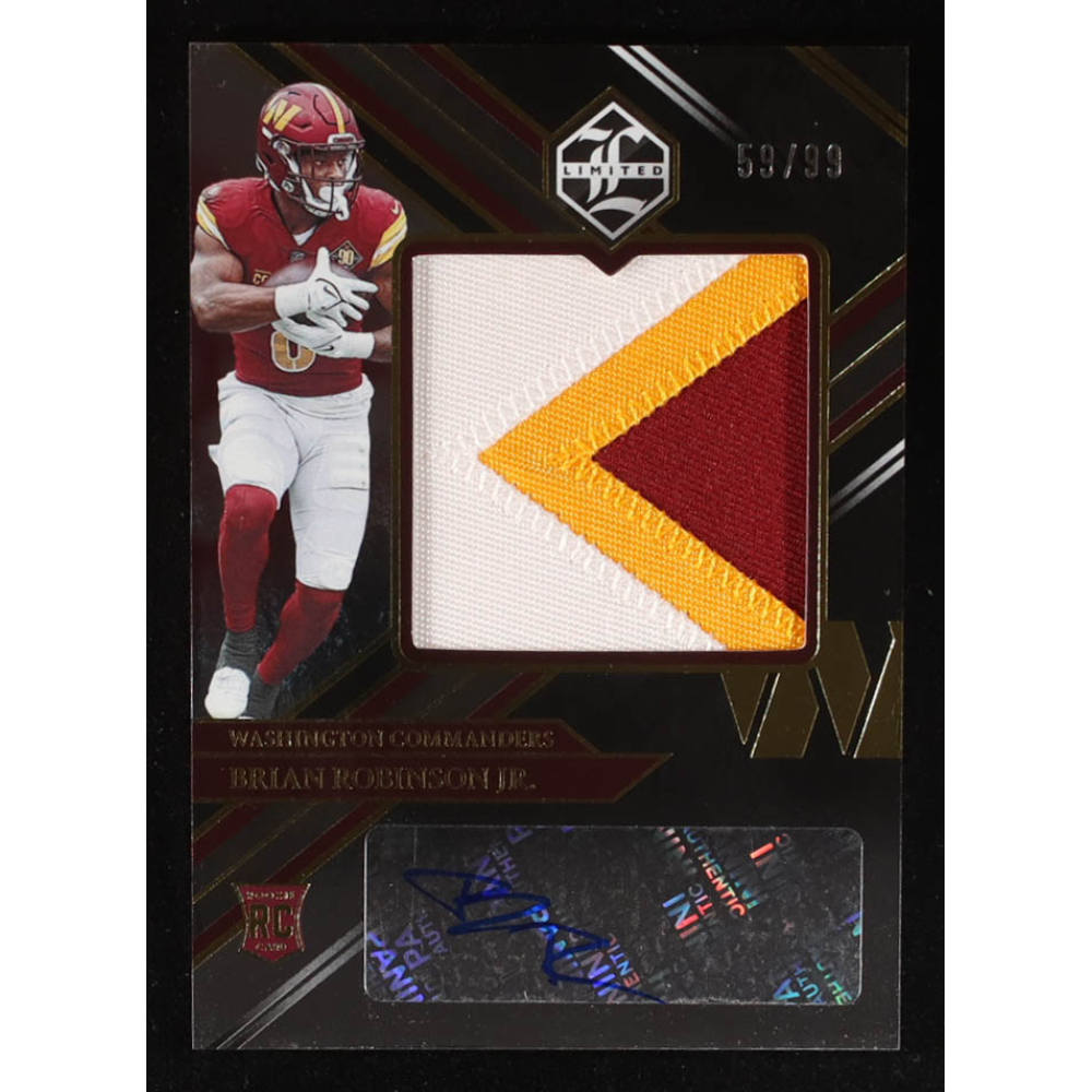 Brian Robinson Jr. 2022 Limited #171 JSY AU RC #59/99 at PristineAuction.com