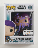 Natasha Liu Bordizzo Signed "STAR WARS" #655 Sabine Wren Funko Pop! Bobble-Head Vinyl Figure Inscribed "XX" & "Sabine" (JSA) at PristineAuction.com