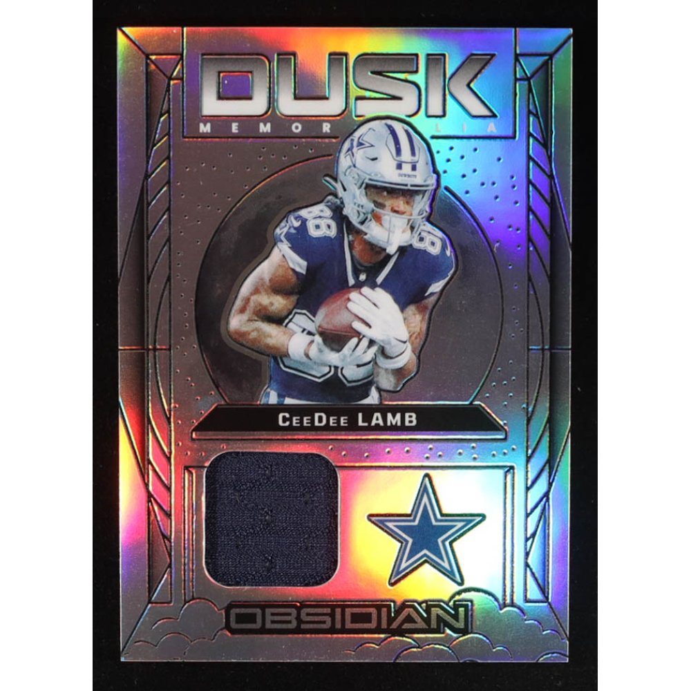 CeeDee Lamb 2024 Panini Obsidian Dusk Memorabilia Silver #16 #46/99 at PristineAuction.com