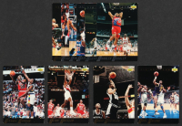 1992-93 Upper Deck All NBA Team Complete Set of (10) Insert Cards with Michael Jordan #1, Clyde Drexler #2, David Robinson #3, Karl Malone #4 at PristineAuction.com