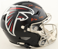 Jalon Walker Signed Falcons Full-Size Authentic On-Field Speed-Flex Helmet Inscribed "Rise Up!" (Beckett) at PristineAuction.com