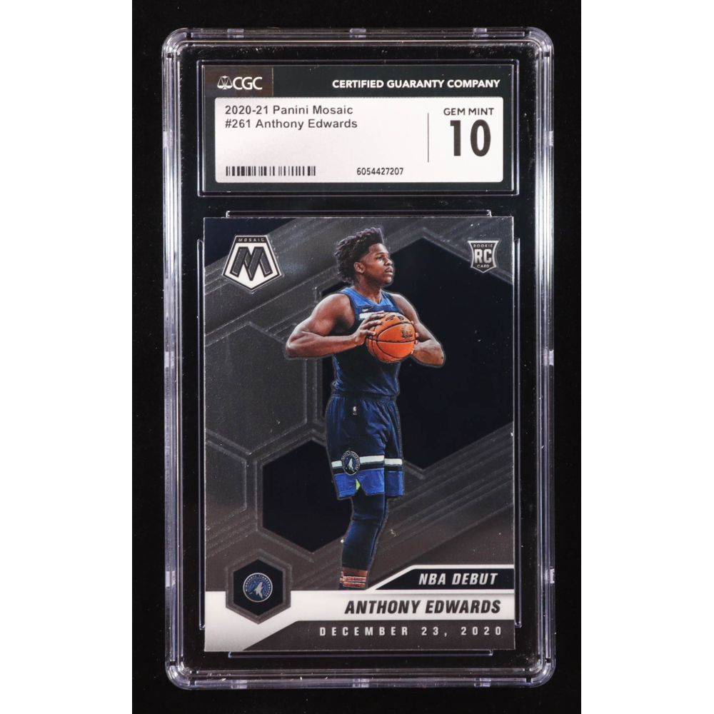 Anthony Edwards 2020-21 Panini Mosaic #261 RC (CGC 10) at PristineAuction.com
