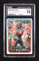 Elly De La Cruz 2024 Topps Holiday #H102 RC (CGC 10) at PristineAuction.com