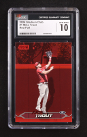 Mike Trout 2024 Stadium Club Red Foil #1 (CGC 10) at PristineAuction.com