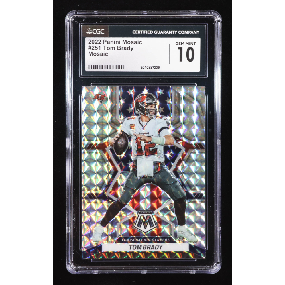 Tom Brady 2022 Panini Mosaic Mosaic #251 NP (CGC 10) at PristineAuction.com