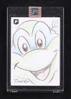 Leonardo | Teenage Mutant Ninja Turtles | Original Art Sketch Card by Guy Gilchrist (1/1 Original Art) at PristineAuction.com