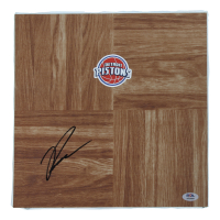 Ron Holland Signed Pistons Logo 12x12 Floor Piece (PSA) at PristineAuction.com
