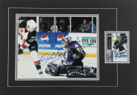 Jonathan Quick Signed Kings Custom Matted Photo Display (Steiner) at PristineAuction.com