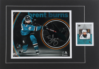 Brent Burns Signed Sharks Custom Matted Photo Display (Fanatics) at PristineAuction.com