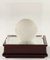 Tiffany & Co. Lead Crystal Tennis Ball With Wood & Glass Display Case at PristineAuction.com