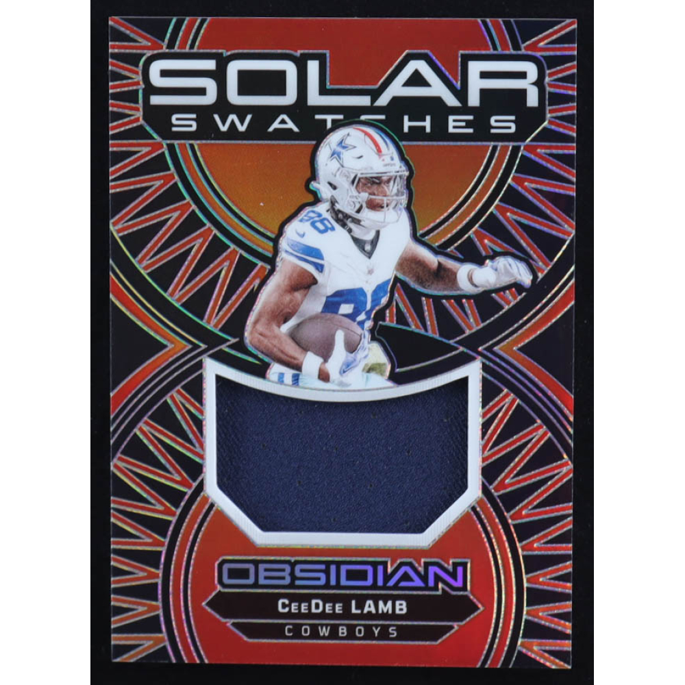 CeeDee Lamb 2024 Panini Obsidian Solar Swatches #26 at PristineAuction.com