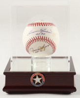 Johnny Bench, Harmon Killebrew & Rollie Fingers Signed OML Baseball with Display Case & Multiple Inscriptions (PSA) at PristineAuction.com