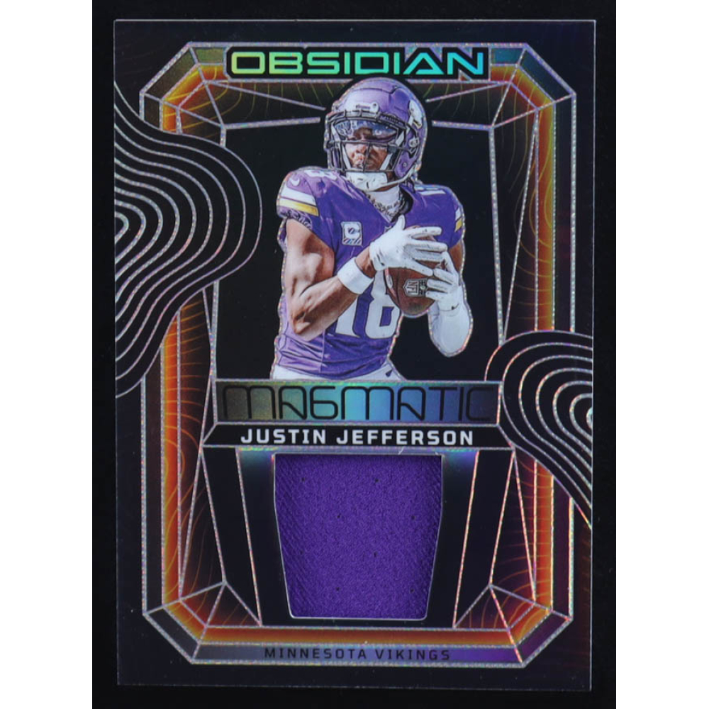 Justin Jefferson 2024 Panini Obsidian Magmatic Memorabilia #1 at PristineAuction.com
