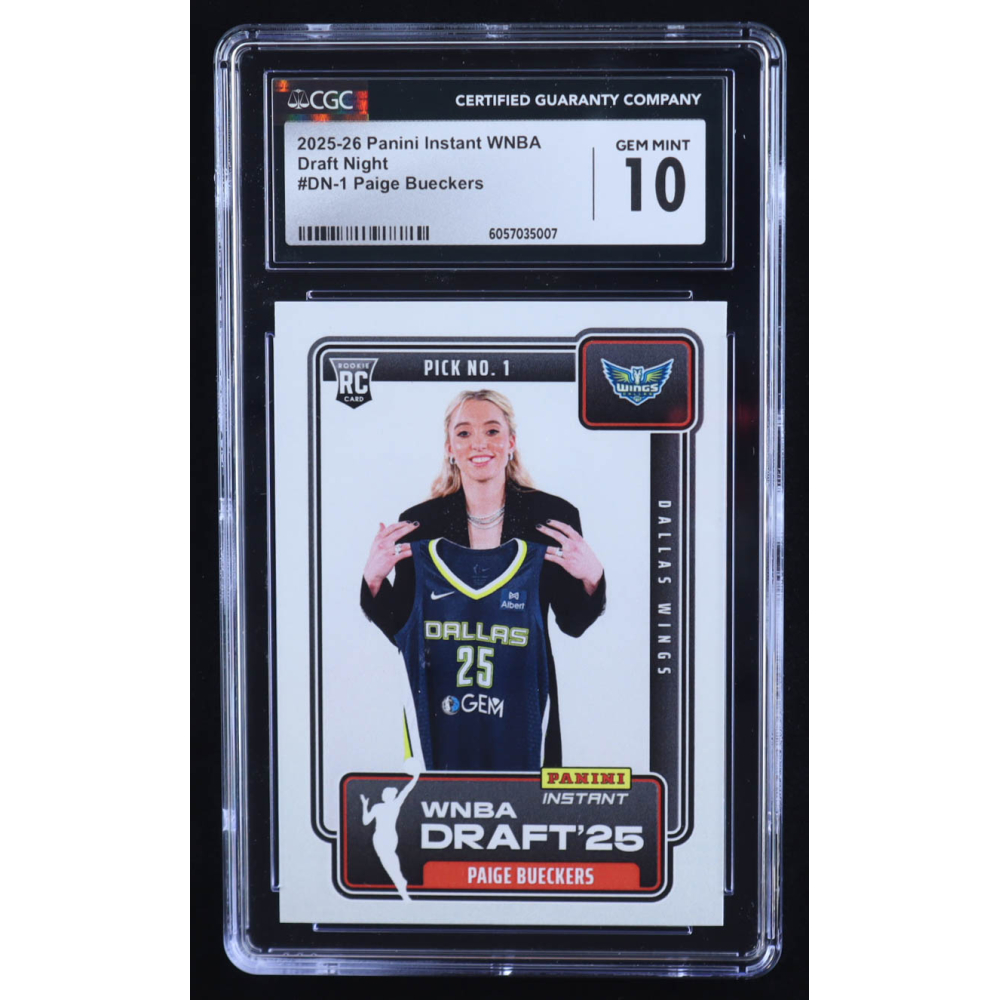 Paige Bueckers 2025-26 Panini Instant Draft Night #DN1 RC (CGC 10) at PristineAuction.com