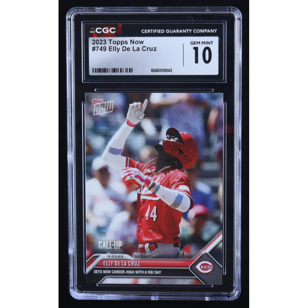 Elly De La Cruz 2023 Topps Now #749 RC (CGC 10) at PristineAuction.com