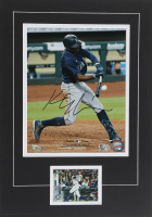 Kyle Lewis Signed Mariners Custom Matted Photo Display (Fanatics & MLB) at PristineAuction.com