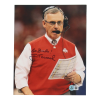 Jim Tressel Signed Ohio State Buckeyes 8x10 Photo Inscribed "Go Bucks!" (Beckett) at PristineAuction.com