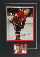 Henri Richard Signed Canadiens Custom Matted Photo Display (PSA) at PristineAuction.com
