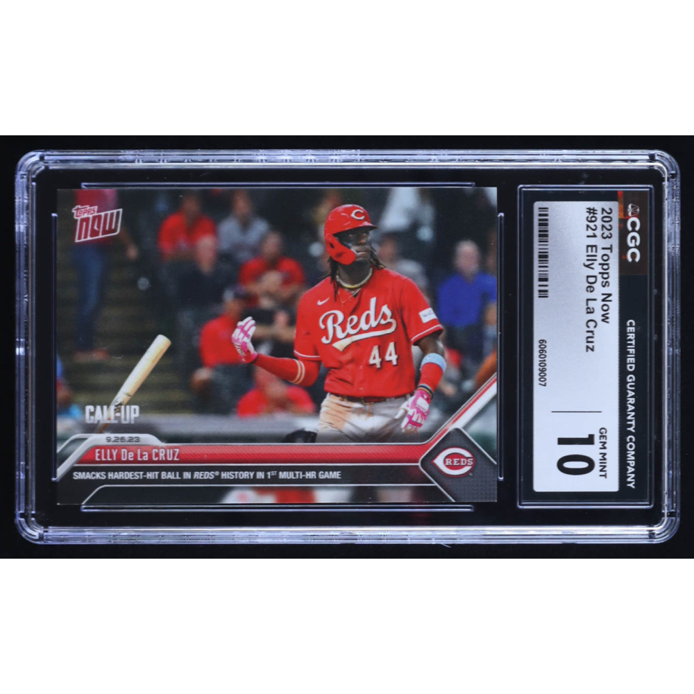Elly De La Cruz 2023 Topps Now #921 RC (CGC 10) at PristineAuction.com