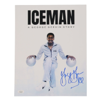 George Gervin Signed 11x14 Photo Inscribed "Ice" (JSA) at PristineAuction.com